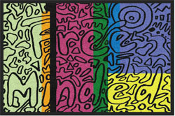 2 'x 3' (24" x 35") Digiprint HD TUFF ART FREE MOND Indoor Logo Mat