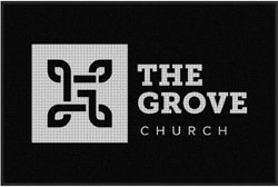 4' x 6' (45" x 69") Waterhog Impressions HD THE GROVE CHURCH  Indoor/Outdoor Logo Mat