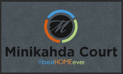 3' x 5' (35" x 58") Digiprint HD MINIKAHDA COURT  Indoor Logo Mat