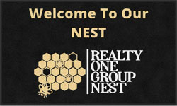 3' x 5' (35" x 59") Digiprint HD WELCOME TO OUR NEST  Indoor Logo Mat