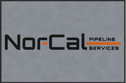 4' x 6'(45" x 69") Digiprint HD NOR-CAL PIPELINE  Indoor Logo Mat