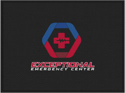 6' x 8' (70" x 95") Superscrape Impressions EXCEPTIONAL ER  Rubber Logo Mat