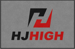 4' x 6' (45" x 69") Colorstar Impressions HJ HIGH  Indoor Logo Mat