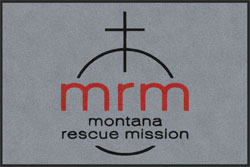 4' x 6'(45" x 69") Digiprint HD MONTANA RESCUE MISSION   Indoor Logo Mat