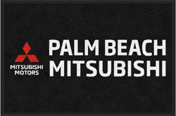 2' x 3' (24" x 35") ColorStar Impressions PALM BEACH MITSUBISHI  Indoor Logo Mat