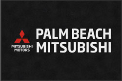 4' x 6' (45" x 69") ColorStar Impressions PALM BEACH MITSUBISHI    Indoor Logo Mat