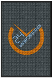 2' x 3' (24" x 35") Waterhog Impressions HD 24 APARTMENT Indoor-Outdoor Logo Mat