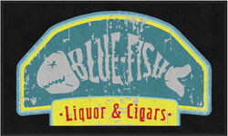 3' x 5' (35" x 59") Colorstar Impressions BLUEFISH  Indoor Logo Mat