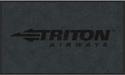3' x 5' (35" x 59") Colorstar Impressions TRITON AIRWAYS Indoor Logo Mat