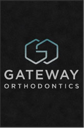 4' x 6' (45" x 69") ColorStar Impressions GATEWAY ORTHODONTICS   Indoor Logo Mat
