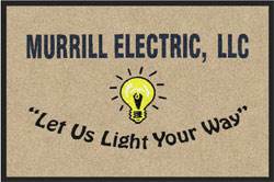 2 'x 3' (24" x 35") Digiprint HD MURRILL ELECTRIC  Indoor Logo Mat