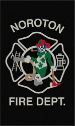 6' x 10' (70" x 119" ) Waterhog Impressions HD NOROTON FIRE DEPT  Indoor/Outdoor Logo Mat