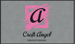 3' x 5' (35" x 59") Colorstar Impressions CRAFT ANGEL Indoor Logo Mat