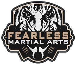 3' (35" inches) Digiprint HD Custom Shape FEARLESS MARTIAL ARTS  Indoor Logo Mat