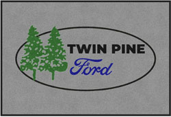 4' x 6' (45" x 69") ColorStar Impressions TWIN PINE FORD  Indoor Logo Mat
