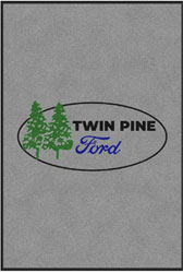 4' x 6' (45" x 69") ColorStar Impressions TWIN PINE FORD  Indoor Logo Mat