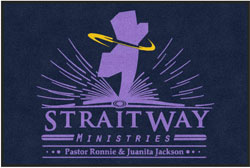 4' x 6' (45" x 69") ColorStar Impressions STAIRWAY MINISTRIES   Indoor Logo Mat