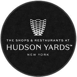 6' Round (68" inches) Digiprint HD Custom Shape HUDSON YARDS  Indoor Logo Mat