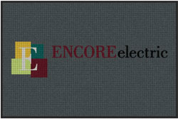 4' x 6' (45" x 69") Waterhog Impressions HD ENCORE ELECTRIC  Indoor/Outdoor Logo Mat