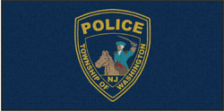 4' x 8' (45" x 95") Waterhog Impressions HD WASHINGTON TOWNSHIP POLICE  Indoor/ Outdoor Logo Mat