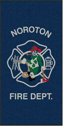 4' x 8' (45" x 95") Waterhog Impressions HD NOROTON FIRE DEPT   Indoor/ Outdoor Logo Mat