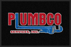 2' x 3' (24" x 35") Waterhog Impressions HD PLUMBCO SERVICES  Indoor-Outdoor Logo Mat