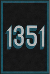 4' x 6' (45" x 69") ColorStar Impressions 1351 Indoor Logo Mat
