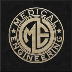 6' x 6' (68" x 68") Digiprint HD MEDICAL ENGINEERING Indoor Logo Mat