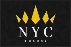 4' x 6' (45" x 69") ColorStar Impressions NYC LUXURY  Indoor Logo Mat