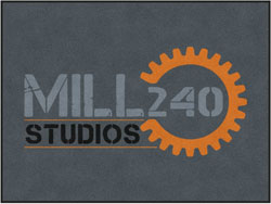 6' x 8' (68" x 95") ColorStar Impressions MILL 240  Indoor Logo Mat