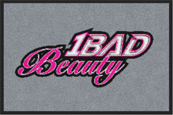 2 'x 3' (24" x 35") Digiprint HD BAD BEAUTY  Indoor Logo Mat