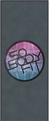 4' x 10'(45" x 119") Digiprint HD SOBODYFIT Indoor Logo Mat
