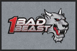 2 'x 3' (24" x 35") Digiprint HD BAD BEAST   Indoor Logo Mat