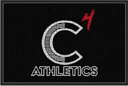 2' x 3' (24" x 35") Waterhog Impressions HD C4 ATHLETICS Indoor-Outdoor Logo Mat