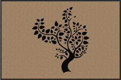 4' x 6' (45" x 69") Waterhog Impressions HD COLOR TREE Indoor/Outdoor Logo Mat