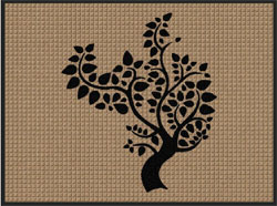 3' x 4' '(35" x 45") Waterhog Impressions HD COLOR TREE  Indoor/Outdoor Logo Mat