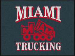 3' x 4' (35" x 47") Waterhog Inlay MIAMI TRUCKING Indoor/Outdoor Logo Mat