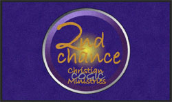 3' x 5' (35" x 59") Colorstar Impressions SECOND CHANCE MINISTRIES Indoor Logo Mat