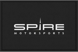 4' x 6' (46" x 69") Superscrape Impressions SPIRE MOTORSPORT  Rubber Logo Mat