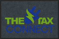 2 'x 3' (24" x 35") Digiprint HD THE TAX CONNECT Indoor Logo Mat