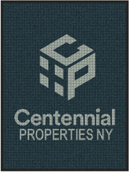 3' x 4' (35" x 47") Waterhog Inlay CENTENNIAL PROPERTIES  Indoor/Outdoor Logo Mat