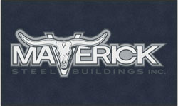 6' x 10' (68" x 119") Digiprint HD MAVERICK  Indoor Logo mat