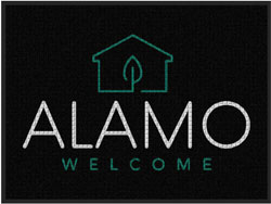 3' x 4' (35" x 45") Waterhog Impressions HD ALAMO  Indoor-Outdoor Logo Mat