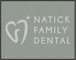 4' x 5'(45" x 59") Waterhog Inlay NATICK FAMILY DENTAL  Indoor/Outdoor Logo Mat