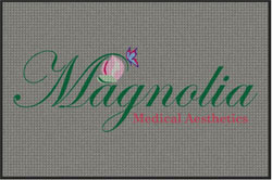 4' x 6' (45" x 69") Waterhog Impressions HD MAGONLIA  Indoor/Outdoor Logo Mat