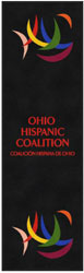 3' x 10' (35" x 119") ColorStar Impressions OHIO HISPANIC COALITION Indoor Logo Mat