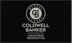 3' x 5' ( 35" x 59" ) Waterhog Impressions HD COLDWELL BANKER MOUNTAIN  Indoor/Outdoor Logo Mat