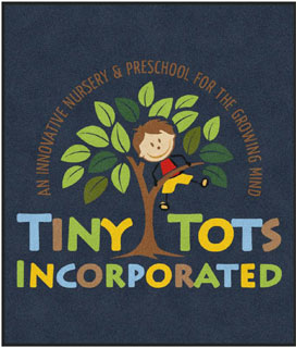 6' x 7' (68" x 84") ColorStar Impressions TINY TOTS Indoor Logo Mat