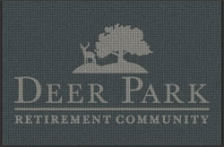 4' x 6' (45" x 69") Waterhog Impressions HD DEER PARK  Indoor/Outdoor Logo Mat