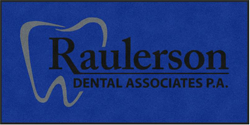 4' x 8' (45" x 95") Digiprint HD RAULERSON DENTAL Indoor Logo Mat